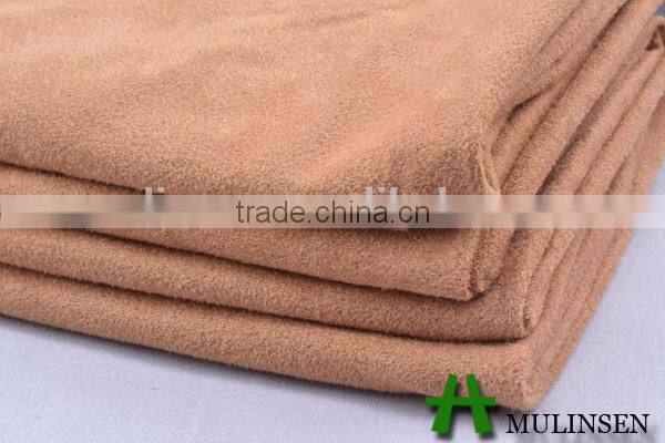Shaoxing mulinsen knitting dyed competitive suede fabric price