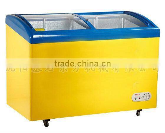 solar freezer 2015 new product,Arc coating glass freezer