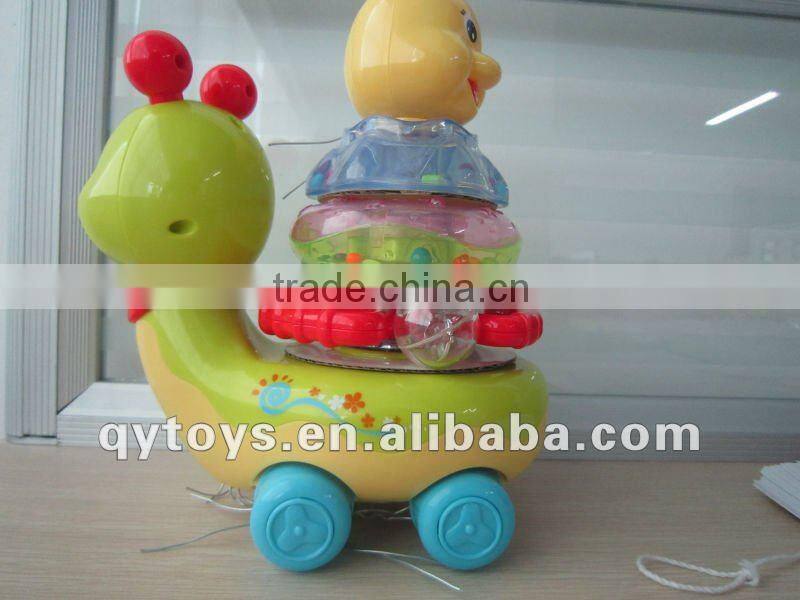 2013 Hot sale Educational ring-ring blinking snail toy Baby Toy For Sale