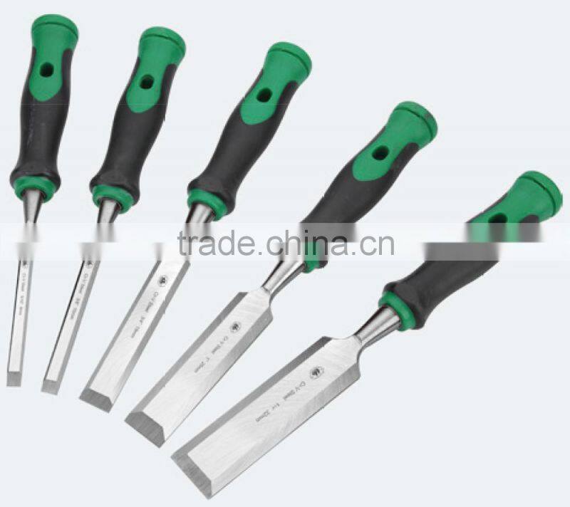 chisel carving chisel with two color plastic handle