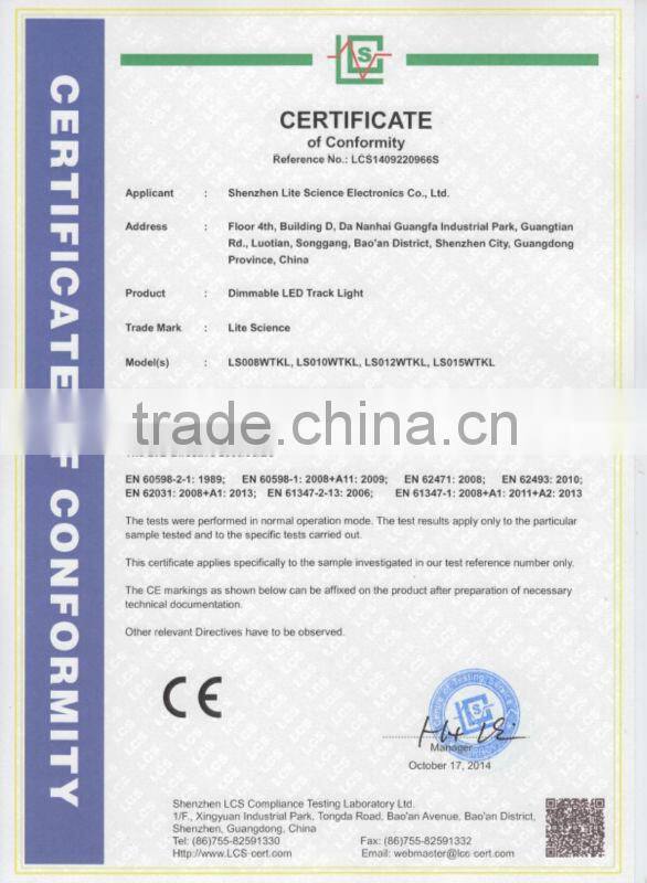 High quality led 12w tracking light replace traditional trcking lights with CE and RoHS