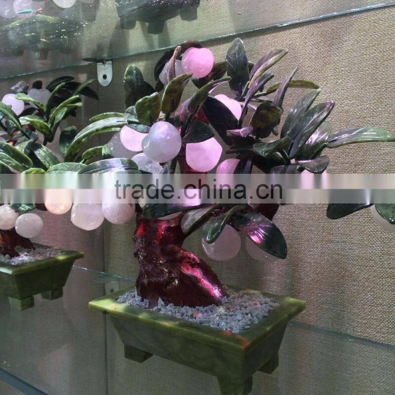Precious Beautiful Rose Crystal Trees Ornaments