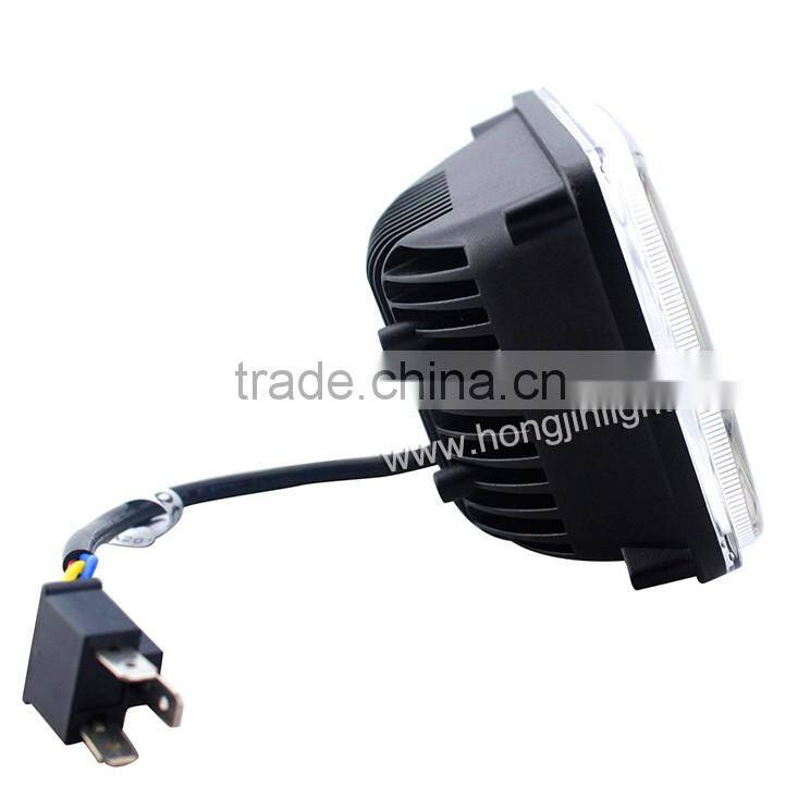 Hot Sale led work light 45W flush mount jeep headlight 7inch 12v square headlamp