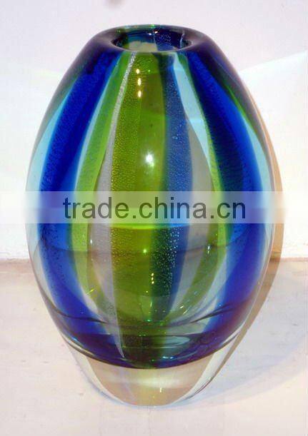 art glass vase xo-2010045A and art glass home decoration