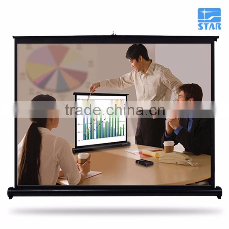 High End H40 40 inch 16:9 Portable Outdoor Foldable Hanging / Desk / Table Projector Screen, mini pull up screen