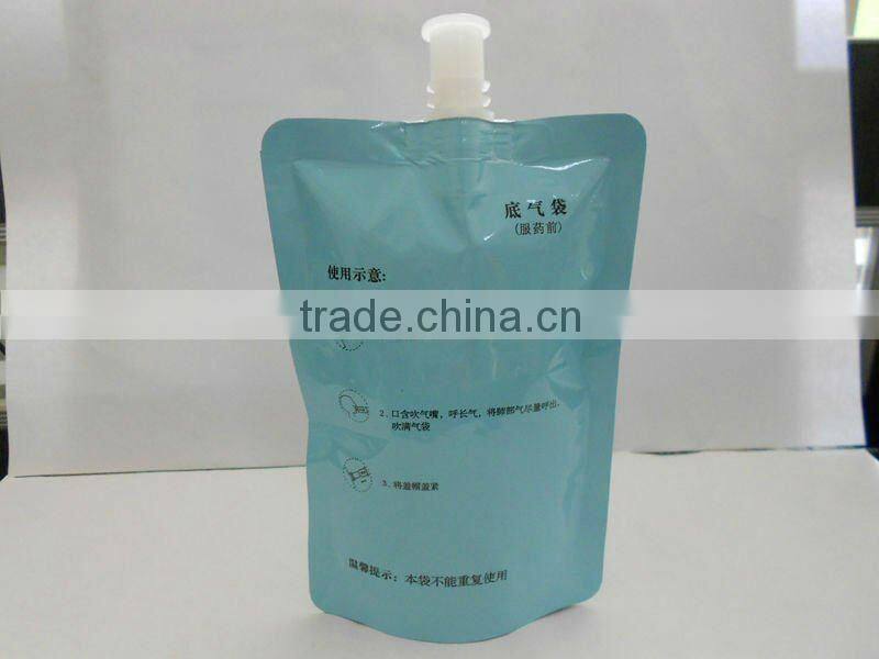 spout packing pouch for liquid soap detergent