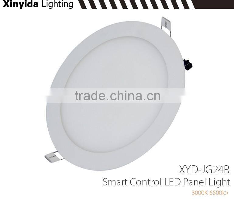 Mobile APP and remote control led panel light,18w round led panel light