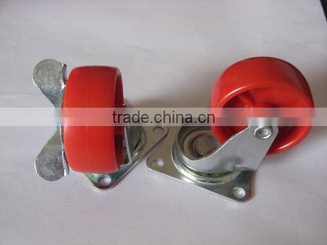 2 inch plastic supermarket shopping cart castor