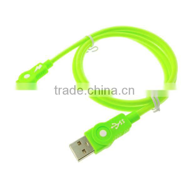 Hot Selling Colorful Micro Braided USB Cable with Aluminum Case for Mobilephone