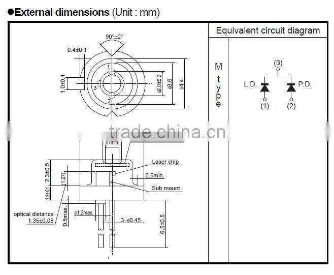 In Stock Japan Rohm 650Nm 10Mw Red Laser Diode For Hair Regrow