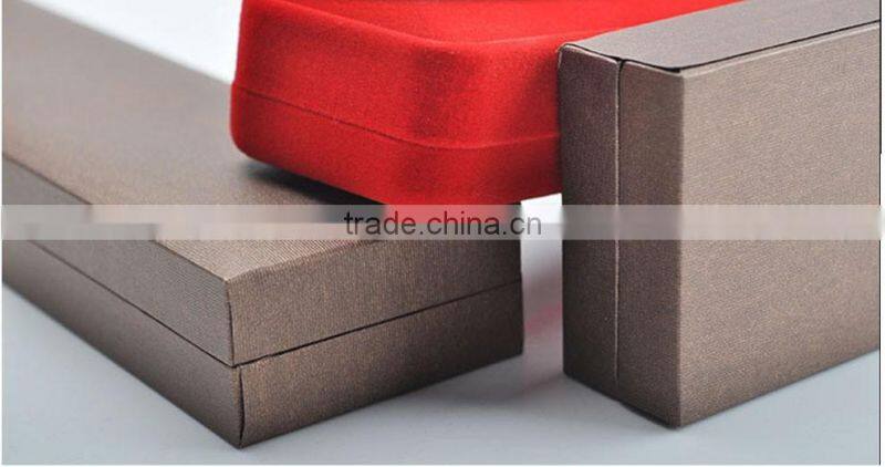 Bronze Color Necklace Case Printed Custom Logo Jewelry Box