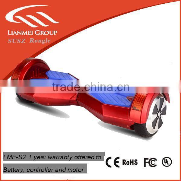 Hover board With bluetooth speaker ,36v.4.4AH samsung battery with UL60950-1 charger