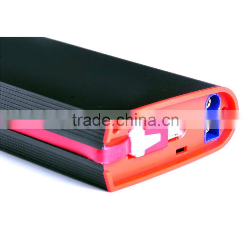 Built In Micro USB Charge Cable 9000mAh Car Battery Jump Starter Power Bank