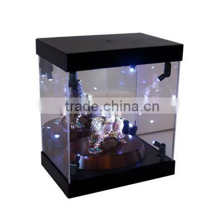 MB Display Box Acrylic Case LED Light House for Crystal Harp