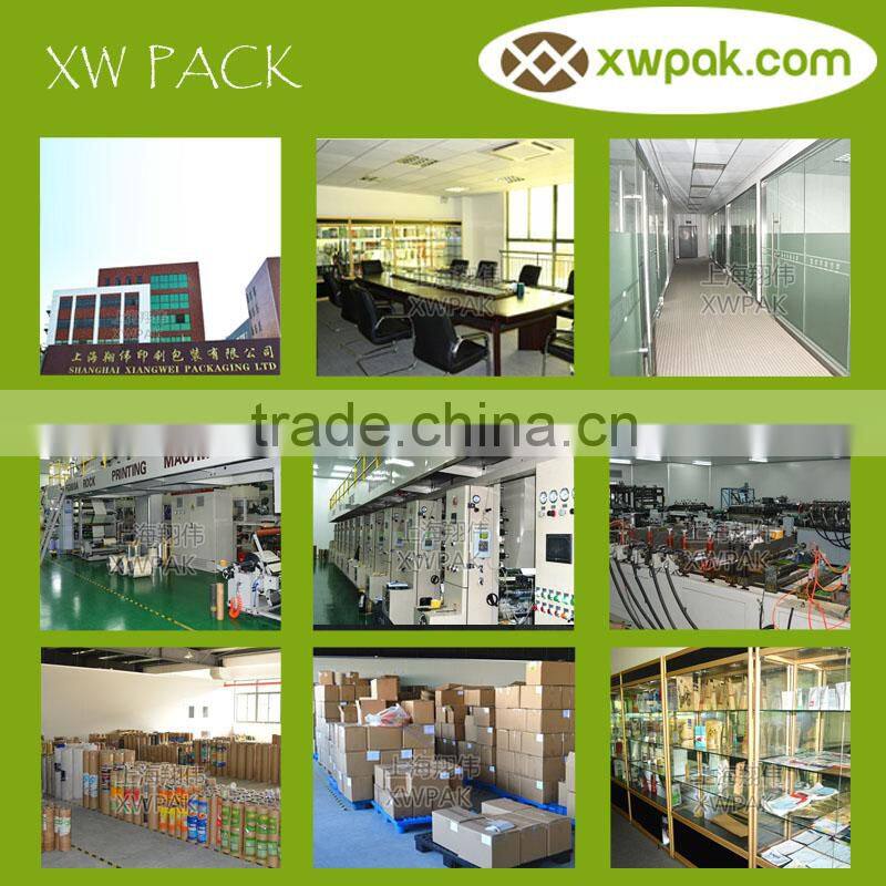 Corn Use and Moisture Proof Feature Zipper Lock Kraft Paper Square Bottom Food Bag