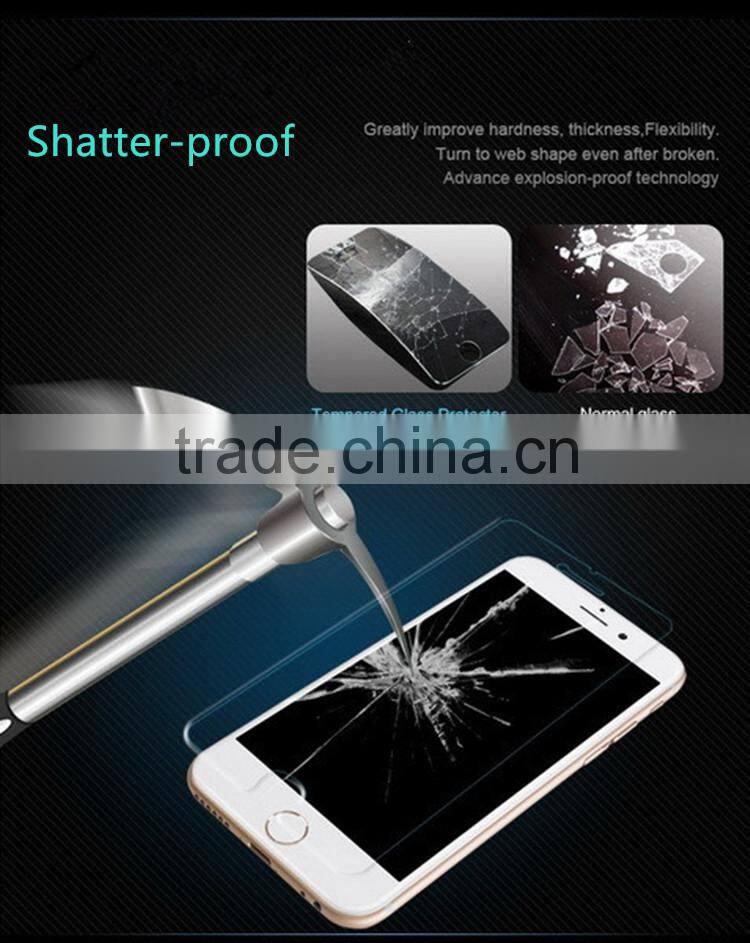2016 top quality 0.26 mm 9H 2.5D Tempered Glass Screen Protector for iPhone 6