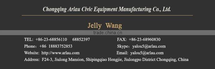 Public round metal flower planter box metal flower pot