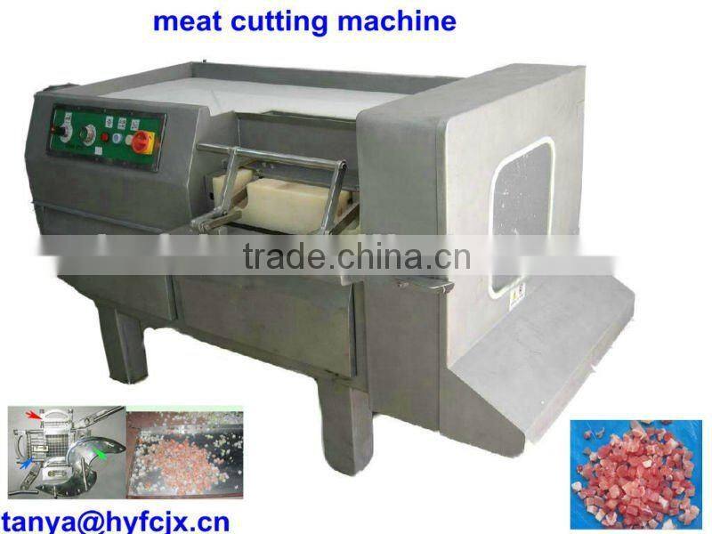 Frozen Meat Cutting machine, Productivity:700-900kg/h,Dicing dimension: 5,6,7,8,9,11,13,16,20,27mm 0086018810361768