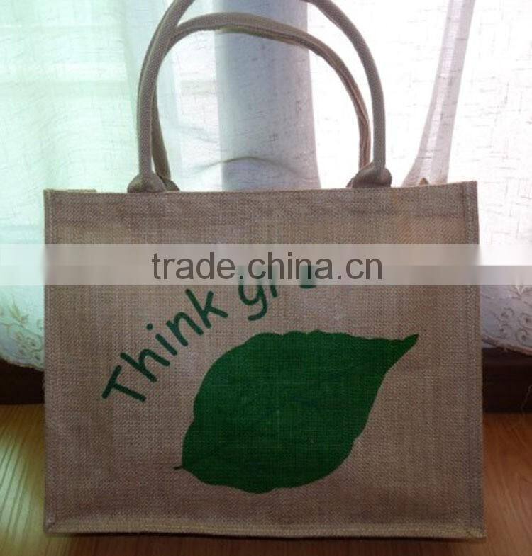 Grocery Tote Bag Eco Friendly Natural Jute Burlap Shopping bag