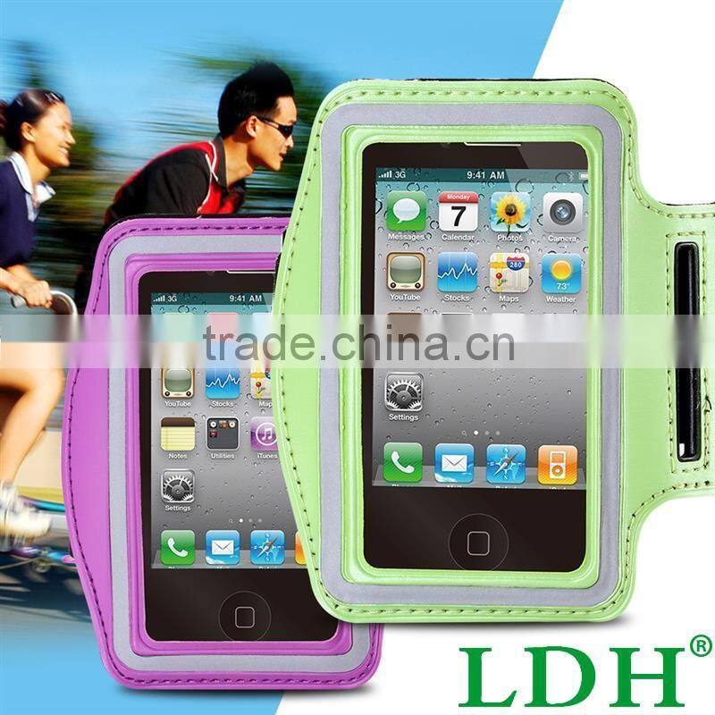 Workout Brush Cover Gym Case for Apple iphone 4 4S 4G Holder +Key Slot Casual Sport Accessories Arm Band Waterproof for iphone4