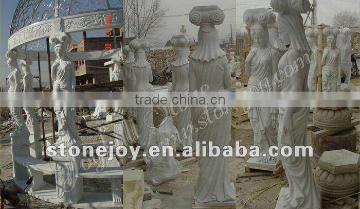 Carved White Marble Gazebos