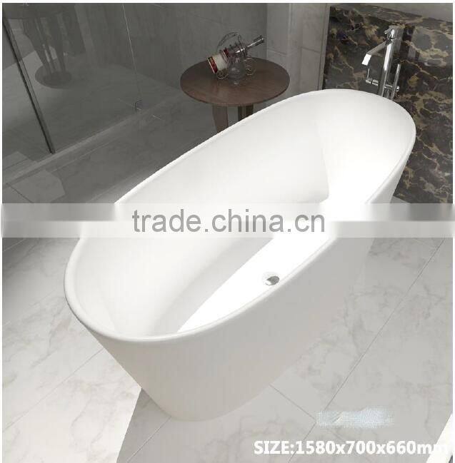 Bathroom Acrylic artificial stone whirlpools bathtub,Luxurious used freestanding bathtub