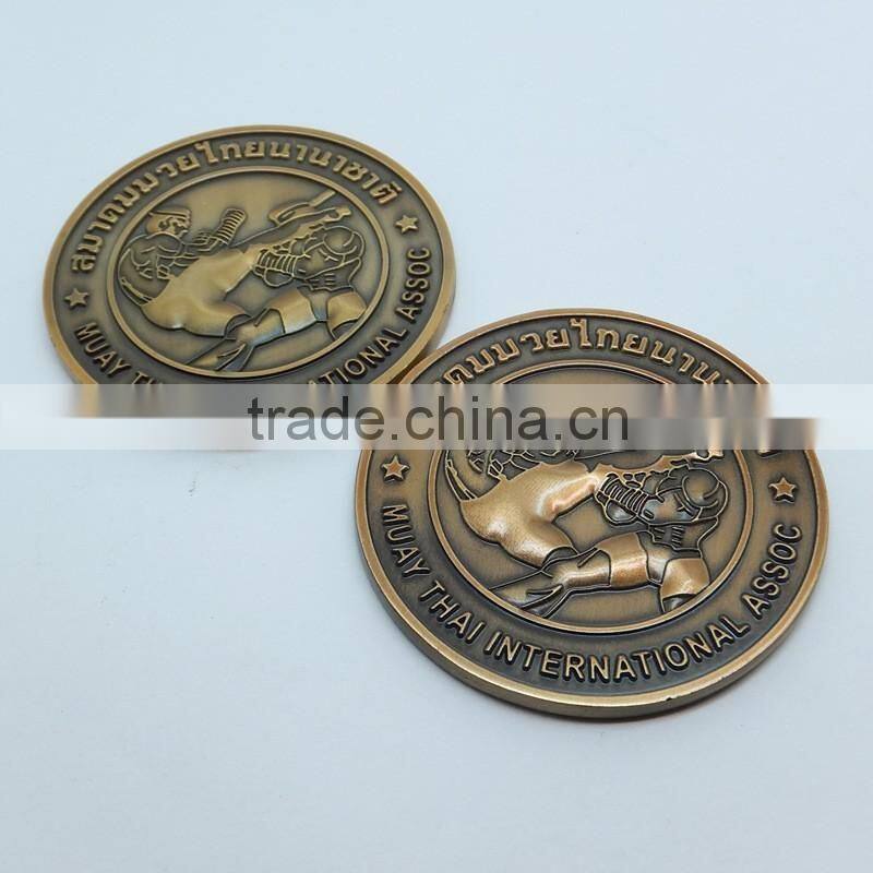 antique brass coin,sport souvenir coin,US army coin,zinc alloy double sided 3D coin