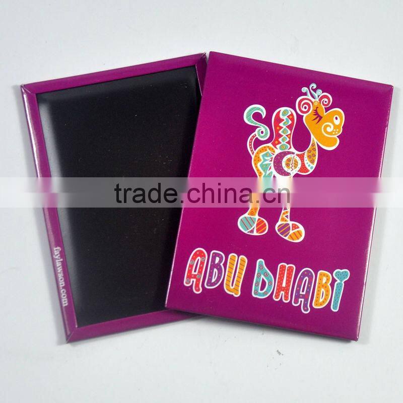 hot sale tourist souvenir magnetic metal tin fridge magnet