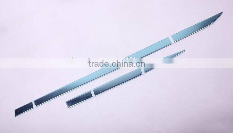 ABS Chrome 4 Pcs Body Side Door Moulding Cover Trim For F-oc us 2012 Accessories