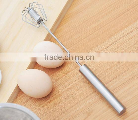 Stainless Steel Rotation Whisk Tool For Kicthen