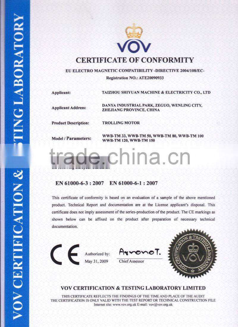 Hot Sale Trolling Motor / Outdoor Engine TM-33