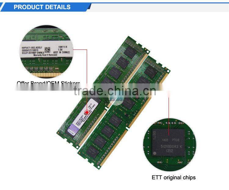 Full tested non ecc 512mbx8 1600mhz computer desktop ddr3 8gb