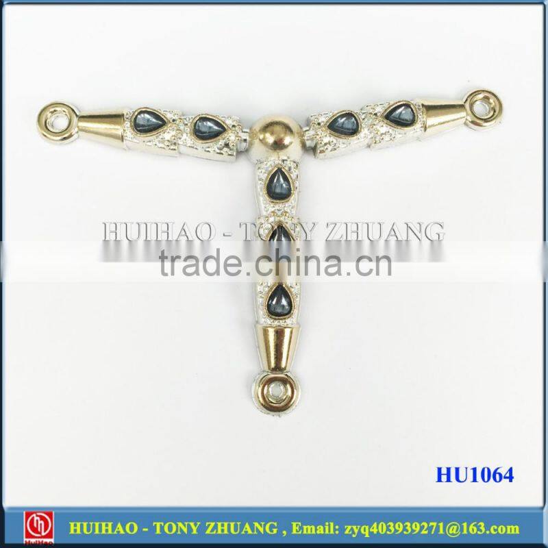 Blue color plastic shoe chain buckle decoration for women sandal HU1169B