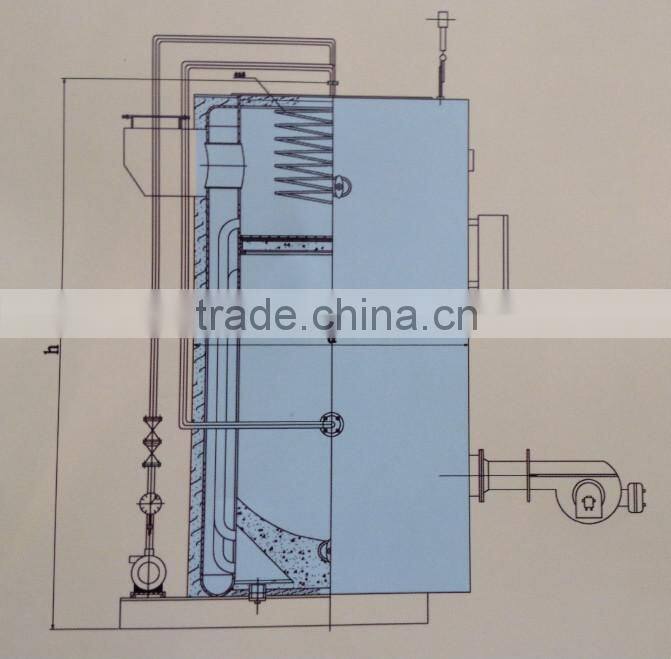 Guaranteed gas fired steam boiler