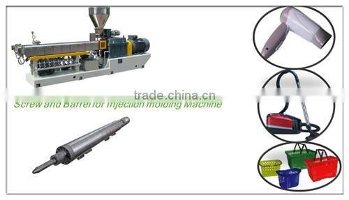 Alloy Spraying screw and barrel /screw and barrel for PP/PVC pipe for plastic product