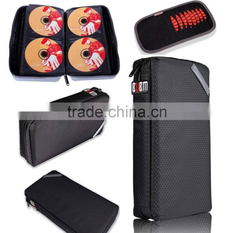 Black Portable Blu-ray CD Case DVD Case CD Holder 64 pcs CD Storage & Visor CD Case