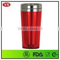 Eco-friendly Customize 14 oz insulated thermal cup stainless steel with handle