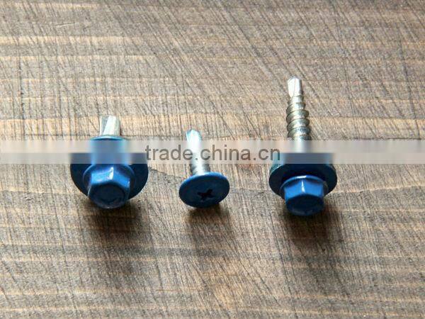Hex Head Self Drilling Screw With Color Head for roof
