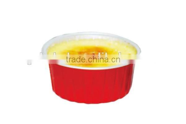 AP100B good quality square colorful aluminum foil baking cups box cup jelly ice cream cups pudding cupcakes