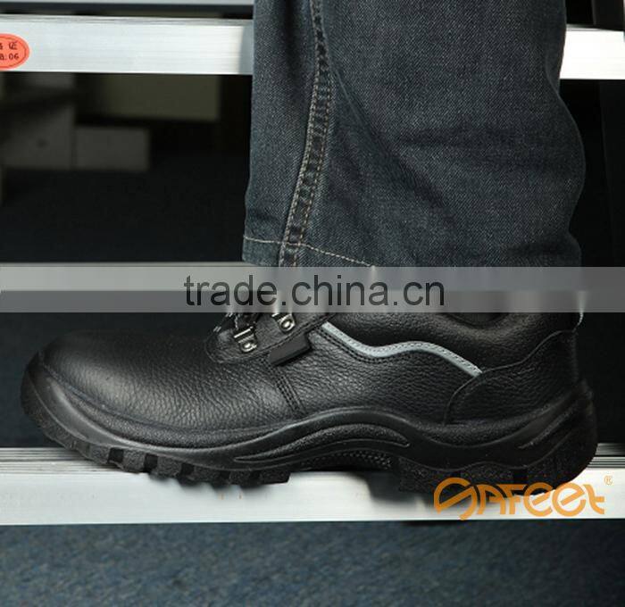 Steel toe cap and steel mid sole safety shoe s1p light weight safety shoe steel toe safety boot steel toe SA-1105