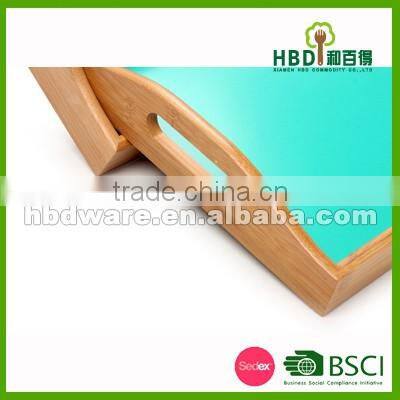 High quality bamboo serving tray, breakfast tray