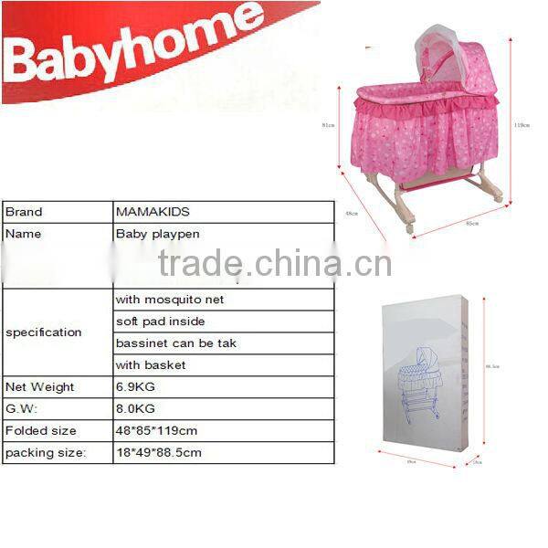EN71 china wholesale 2 in 1 baby bassinet