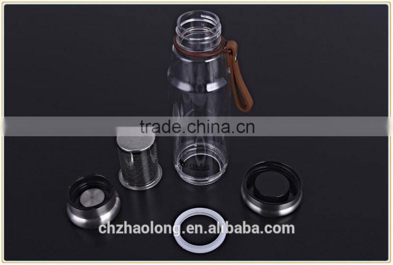 factory price water bottle with filter for tea