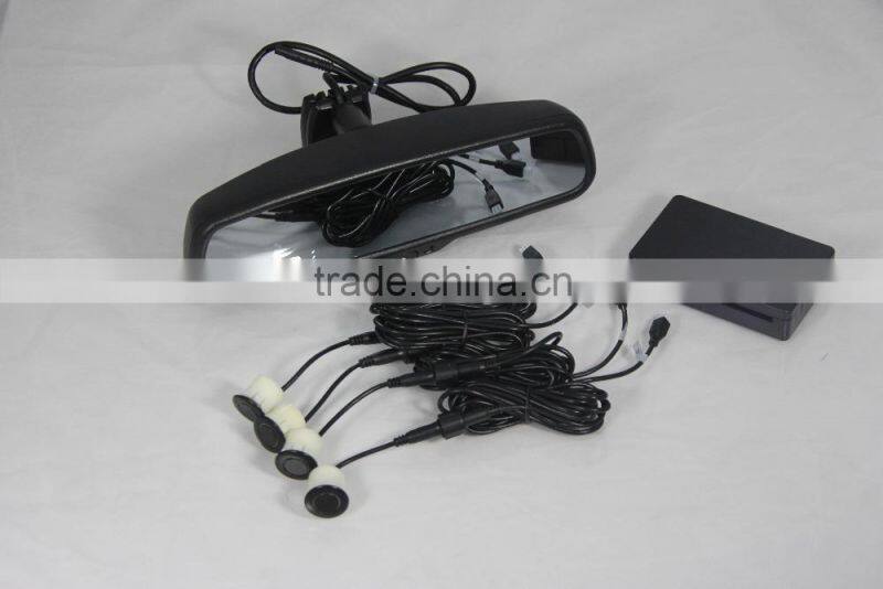 4.3inch parking sensor rearview mirror with great night vision