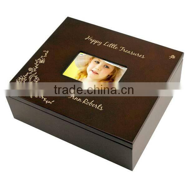 Guangzhou factory customized made-in-china decorative wooden boxes with lid(ZDW-075)