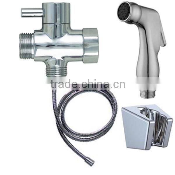 Toilet Handheld Bidet Sprayer with Hose and Bracket Holder Toilet Attachment Cloth Diaper Sprayer Bathroom Spray Wand Shattaf