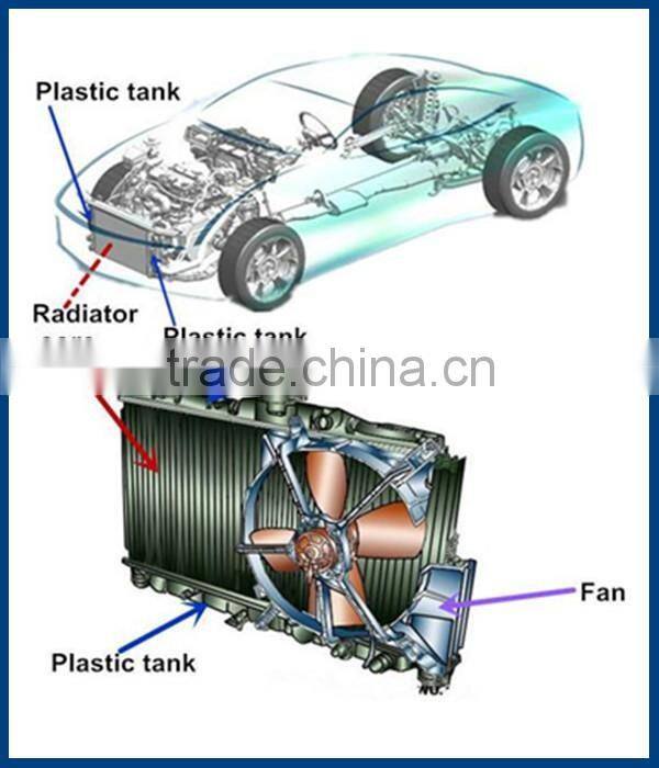 OEM manufacture su intercooler radiator plastic tank for impreza
