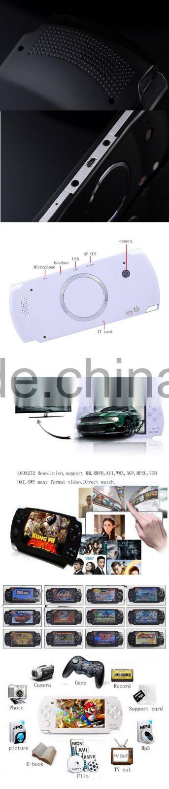 4.3 Inch MP4, MP5 Handle Game Player 8G video game Consoles