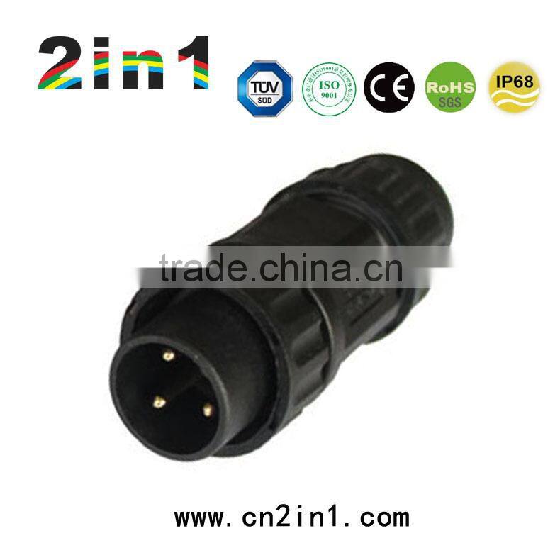 2 in1 260A Series 3 pin power male female wire connector, IP68 Waterproof Connectors