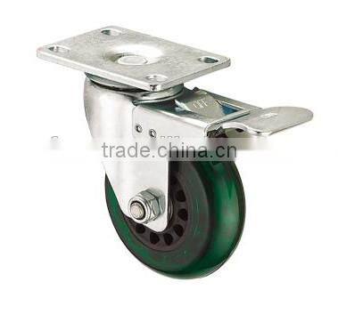 Good Quality PU Wheel Rotate Medium Duty Furniture Caster